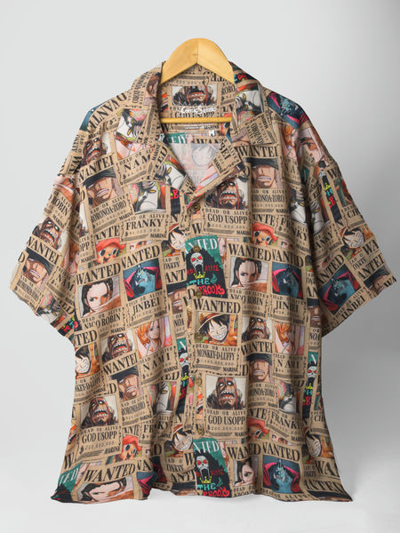 Wanted Pirates Hawaiian Shirt (Oversize Kimono Fit), ComicSense