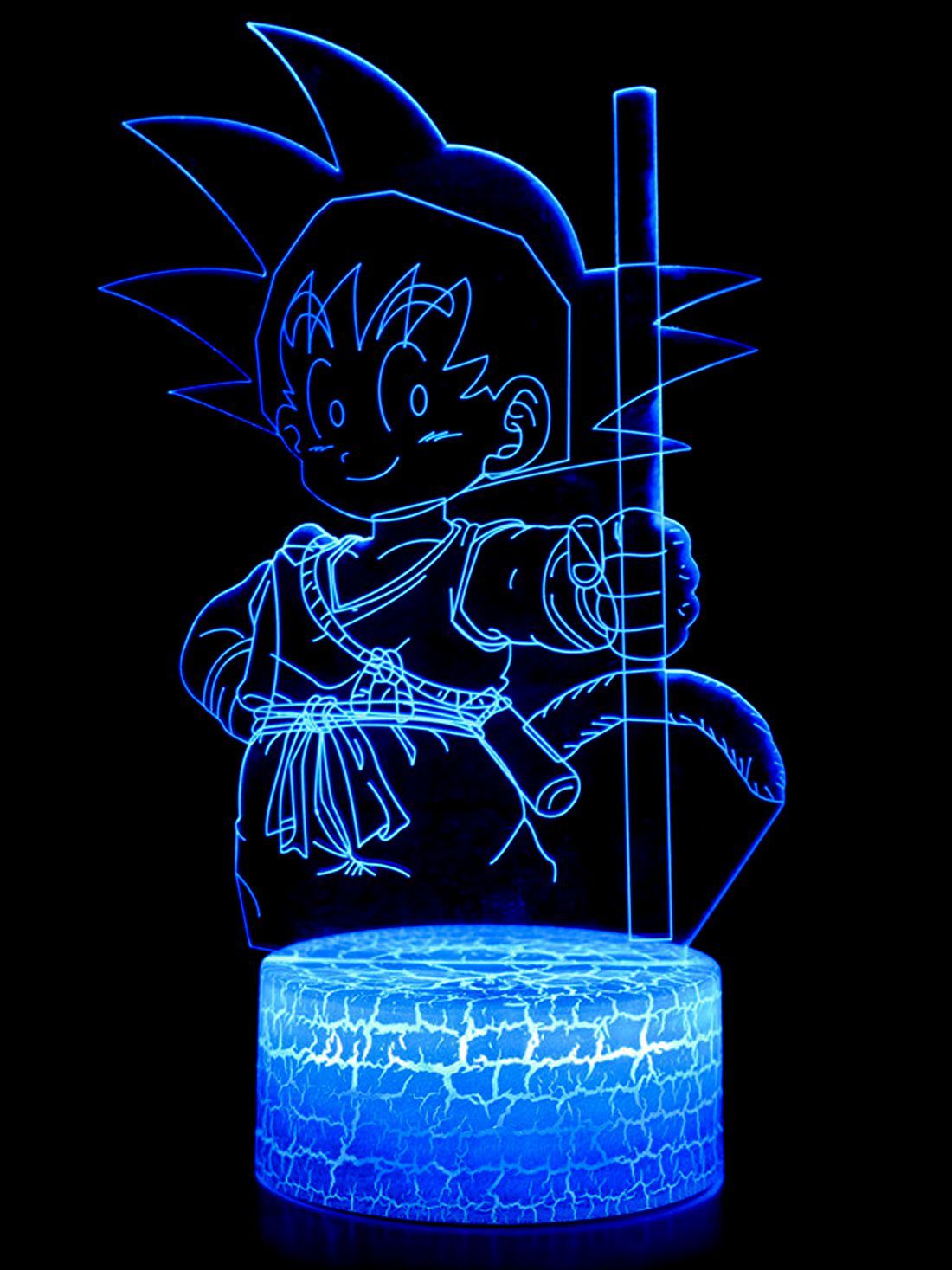 Anime Kid Goku Led Night Lamp (Multi Color) - ComicSense