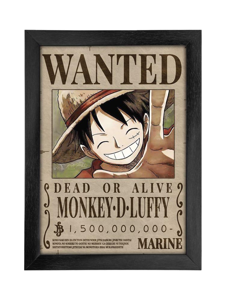 Anime Monkey D Luffy Wanted Bounty Poster - ComicSense